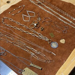 Elegant Gold and Silver Jewelry Set Lot